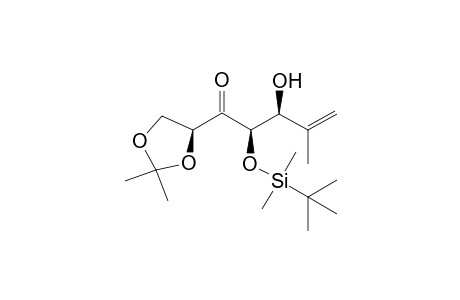 (2S,4R,5S)-4-O-t-Butyldimethylsilyl-1,2-O-isopropylidene-1,2,4,5-tetrahydroxy-6-methylhept-6-en-3-one