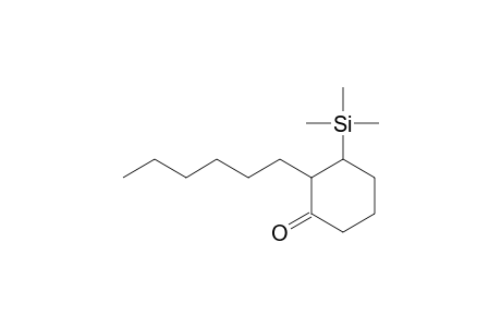 2-Hexyl-3-trimethylsilylcyclohexanone