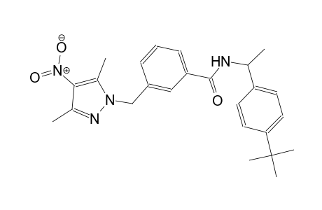 N-[1-(4-tert-butylphenyl)ethyl]-3-[(3,5-dimethyl-4-nitro-1H-pyrazol-1-yl)methyl]benzamide