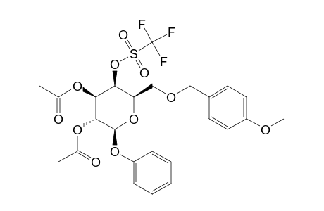 PHENYL-2,3-DI-O-ACETYL-6-O-PARA-METHOXYBENZYL-4-O-TRIFLUOROMETHANESULFONYL-BETA-D-GALACTOPYRANOSIDE