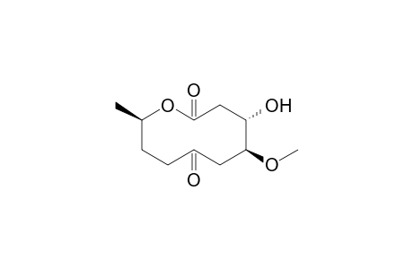 (4S,5S,10R)-4-hydroxy-5-methoxy-10-methyl-oxecane-2,7-dione