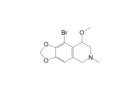 1-Bromo-5,6,7,8-tetrahydro-8-methoxy-6-methyl-1,3-dioxolo[4,5-g]isoquinolin-8-ol