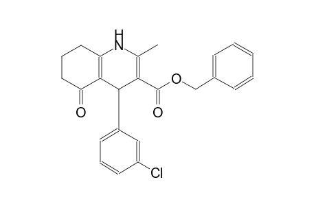 benzyl 4-(3-chlorophenyl)-2-methyl-5-oxo-1,4,5,6,7,8-hexahydro-3-quinolinecarboxylate
