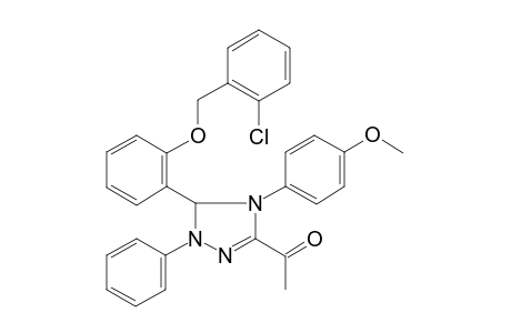 1-[3-[2-(2-chlorobenzyl)oxyphenyl]-4-(4-methoxyphenyl)-2-phenyl-3H-1,2,4-triazol-5-yl]ethanone