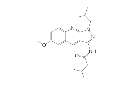 N-(1-isobutyl-6-methoxy-1H-pyrazolo[3,4-b]quinolin-3-yl)-3-methylbutanamide