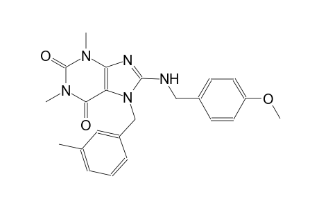 8-[(4-methoxybenzyl)amino]-1,3-dimethyl-7-(3-methylbenzyl)-3,7-dihydro-1H-purine-2,6-dione