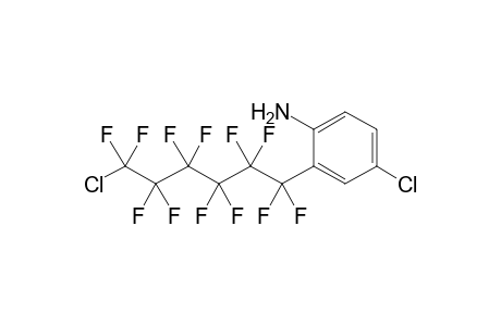 4-Chloro-2-(6-chlorododecafluorohexyl)aniline
