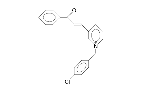 3-(4-Chloro-benzyl)-3-azonia-chalcone cation