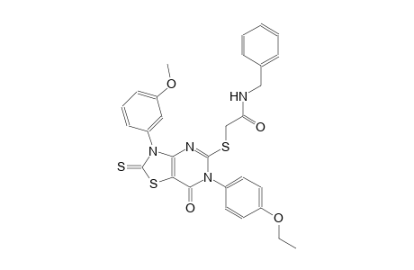 acetamide, 2-[[6-(4-ethoxyphenyl)-2,3,6,7-tetrahydro-3-(3-methoxyphenyl)-7-oxo-2-thioxothiazolo[4,5-d]pyrimidin-5-yl]thio]-N-(phenylmethyl)-