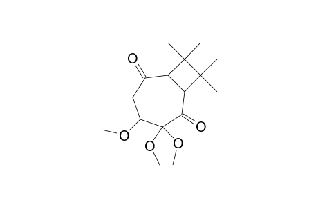 3,3,4-Trimethoxy-8,8,9,9-tetramethylbicyclo(5.2.0)nonane-2,6-dione