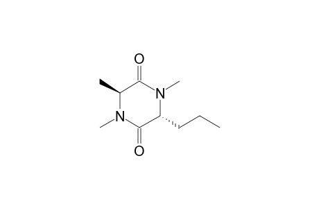 (3S,6R)-1,3,4-Trimethyl-6-propylpiperazine-2,5-dione