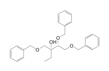 (2R,3R)1,3,4-Tri-O-benzyl-2-ethylbutane-1,2,3,4-tetraol
