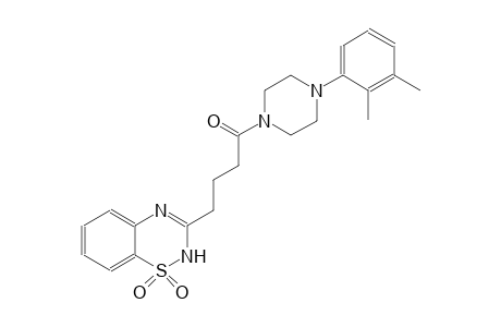 3-{4-[4-(2,3-dimethylphenyl)-1-piperazinyl]-4-oxobutyl}-2H-1,2,4-benzothiadiazine 1,1-dioxide