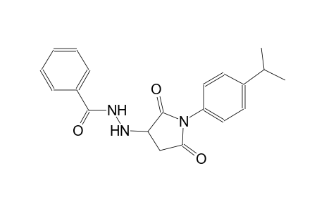 N'-[1-(4-isopropylphenyl)-2,5-dioxo-3-pyrrolidinyl]benzohydrazide