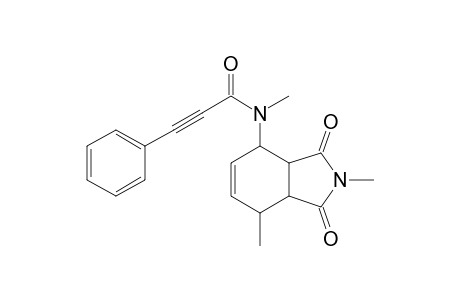 N-(2,3,3a,4,7,7a-Hexahydro-2,4-dimethyl-1,3-dioxo-1H-isoindol-7-yl)-N-methyl-3-phenylpropiolamide