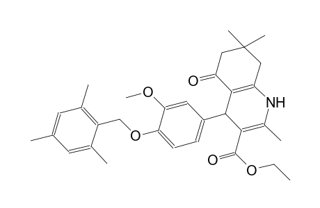 ethyl 4-[4-(mesitylmethoxy)-3-methoxyphenyl]-2,7,7-trimethyl-5-oxo-1,4,5,6,7,8-hexahydro-3-quinolinecarboxylate