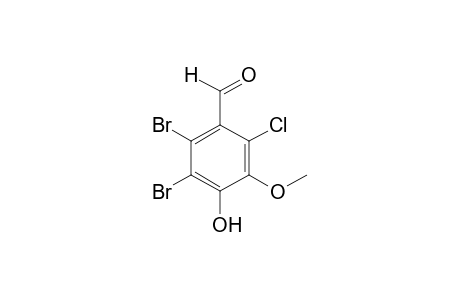 2-chloro-5,6-dibromovanillin