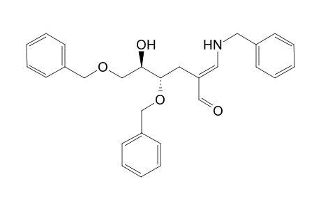 (E)-(4S,5R)-1-Benzylamino-1,2,3-trideoxy-2-formyl-5-hydroxy-4,6-di-O-benzyl-hex-1-ene