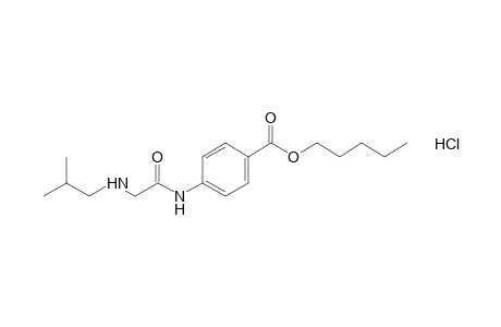 p-(2-isobutylaminoacetamido)benzoic acid, pentyl ester, hydrochloride