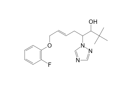 2,2-Dimethyl-4-(1,2,4-triazolyl)-8-(2-fluoro-phenoxy)-trans-6-octen-3-ol, diast.B