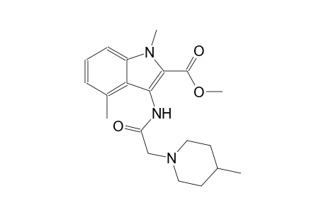methyl 1,4-dimethyl-3-{[(4-methyl-1-piperidinyl)acetyl]amino}-1H-indole-2-carboxylate