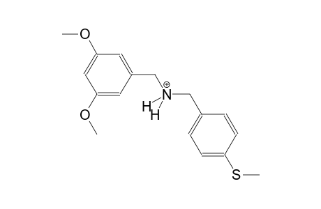 N-(3,5-dimethoxybenzyl)[4-(methylsulfanyl)phenyl]methanaminium