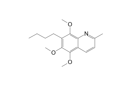 5,6,8-Trimethoxy-7-butyl-2-methylquinoline