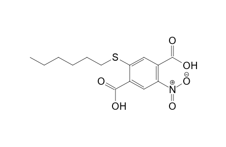 1,4-Benzenedicarboxylic acid, 2-(hexylthio)-5-nitro-