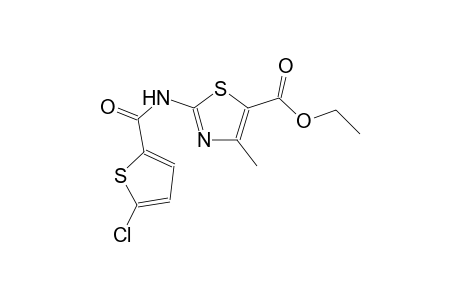 ethyl 2-{[(5-chloro-2-thienyl)carbonyl]amino}-4-methyl-1,3-thiazole-5-carboxylate