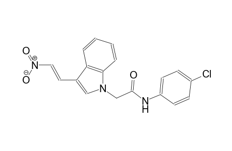 N-(4-chlorophenyl)-2-{3-[(E)-2-nitroethenyl]-1H-indol-1-yl}acetamide