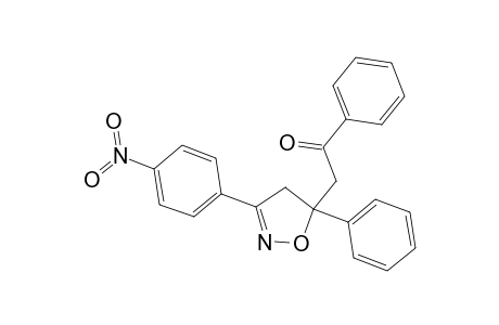 Ethanone, 2-[4,5-dihydro-3-(4-nitrophenyl)-5-phenyl-5-isoxazolyl]-1-phenyl-