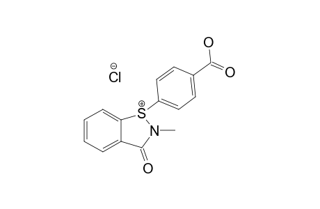 2,3-DIHYDRO-1-(4-CARBOXYPHENYL)-2-METHYL-3-OXO-1,2-BENZISOTHIAZOL_1-IUM_CHLORIDE