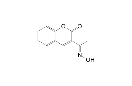 3-[(1E)-N-hydroxyethanimidoyl]-2H-chromen-2-one