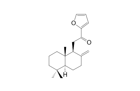 2-[(1S,4aS,8aS)-5,5,8a-trimethyl-2-methylidene-3,4,4a,6,7,8-hexahydro-1H-naphthalen-1-yl]-1-furan-2-ylethanone