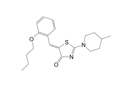 (5Z)-5-(2-butoxybenzylidene)-2-(4-methyl-1-piperidinyl)-1,3-thiazol-4(5H)-one