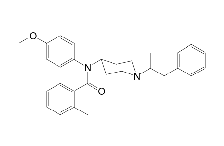 N-4-Methoxyphenyl-N-[1-(1-phenylpropan-2-yl)piperidin-4-yl]-2-methylbenzamide