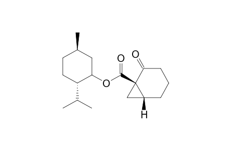 (1R-(1.alpha.(1R*,6R*)2.beta.,5.alpha.))-5-methyl-2-(1-methylethyl)cyclohexyl ester of 2-oxo-bicyclo(4,1,0)heptane-1-carboxylic acid