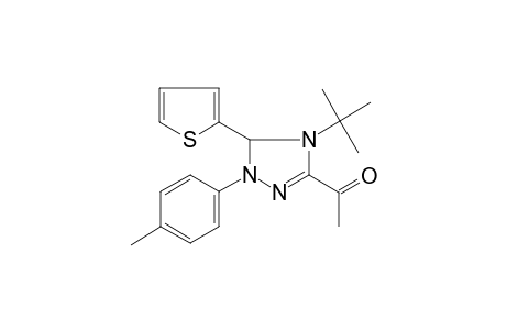 Ethanone, [4,5-dihydro-4-tert-butyl-1-(4-methylphenyl)-5-(2-thienyl)-1H-1,2,4-triazol-3-yl]-