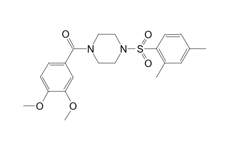 (3,4-dimethoxyphenyl)-[4-(2,4-dimethylphenyl)sulfonyl-1-piperazinyl]methanone
