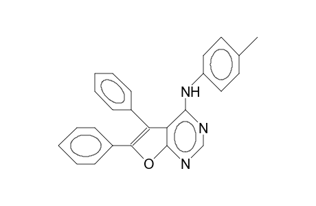 5,6-Diphenyl-N-(4-methyl-phenyl)-furo(2,3-)dipyrimidin-4-amine