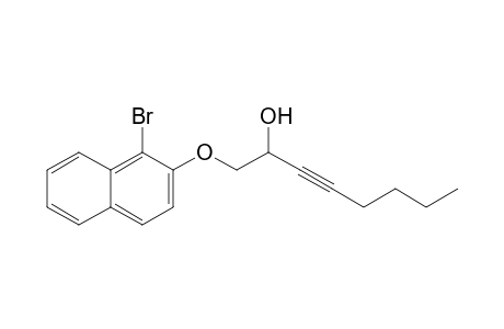 1-(1-bromanylnaphthalen-2-yl)oxyoct-3-yn-2-ol