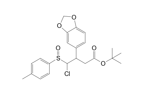 tert-Butyl 3-(3,4-methylenedioxyphenyl)-4-chloro-4-(p-tolylsulfinyl)butyrate