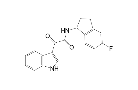 N-(5-fluoroindan-1-yl)-2-(1H-indol-3-yl)-2-oxo-acetamide