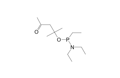 N,N-DIETHYLAMIDO-O-(2-METHYL-3-ACETYLPROP-2-YL)ETHYLPHOSPHONITE