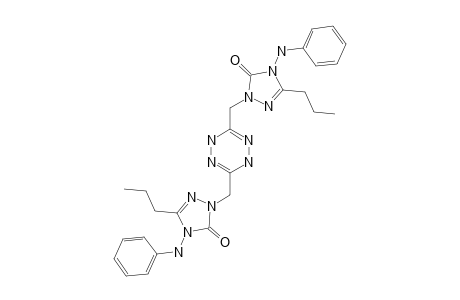 3,6-DI-(5-OXO-3-N-PROPYL-4-PHENYLAMINO-4,5-DIHYDRO-[1,2,4]-TRIAZOL-1-YL)-METHYL-1,4-DIHYDRO-[1,2,4,5]-TETRAZINE