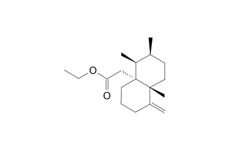 Ethyl-5-methylene-1.beta.,2.beta.,4a.beta.-trimethyl-8a.alpha.-1-perhydronapthyl acetic acid