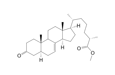 Methyl (2S,6R)-6-((5S,10S,13R,14R,17R)-10,13-dimethyl-3-oxo-2,3,4,5,6,9,10,11,12,13,14,15,16,17-tetradecahydro-1H-cyclopenta[a]phenanthren-17-yl)-2-methylheptanoate