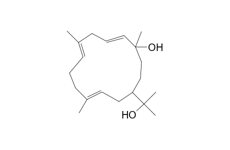 (2E,5E,9E)-1,5,9-trimethyl-12-(2-oxidanylpropan-2-yl)cyclotetradeca-2,5,9-trien-1-ol