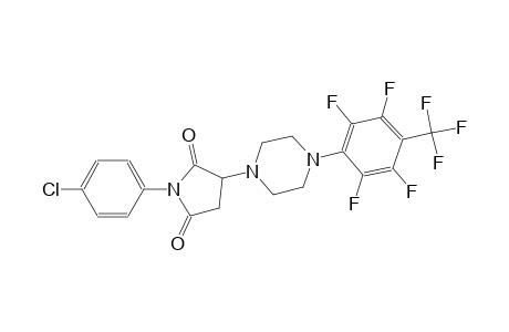 2,5-pyrrolidinedione, 1-(4-chlorophenyl)-3-[4-[2,3,5,6-tetrafluoro-4-(trifluoromethyl)phenyl]-1-piperazinyl]-