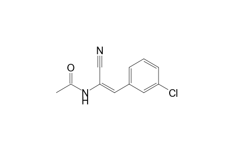 N-[(E)-2-(3-chlorophenyl)-1-cyano-ethenyl]ethanamide